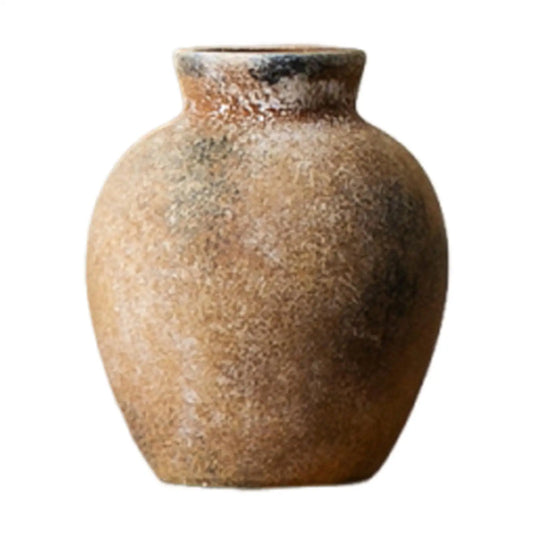 Vase rustique en céramique | Pot de fleurs Wabi Sabi 